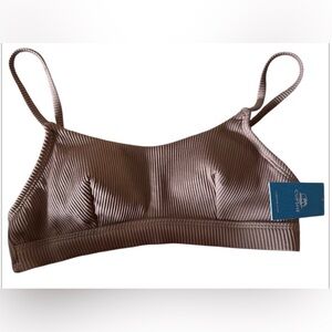 NWOT Brown Ribbed Bralette